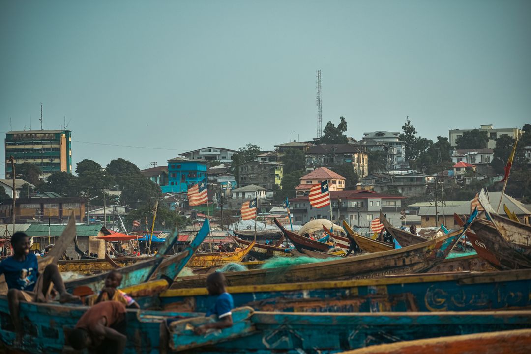Ribarski čamci, Monrovija – Liberija